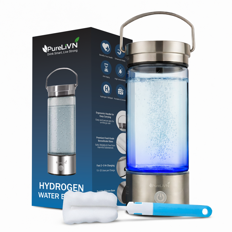 PureLivn Hydrogen Water Bottle 14 oz / 420 ml Capacity